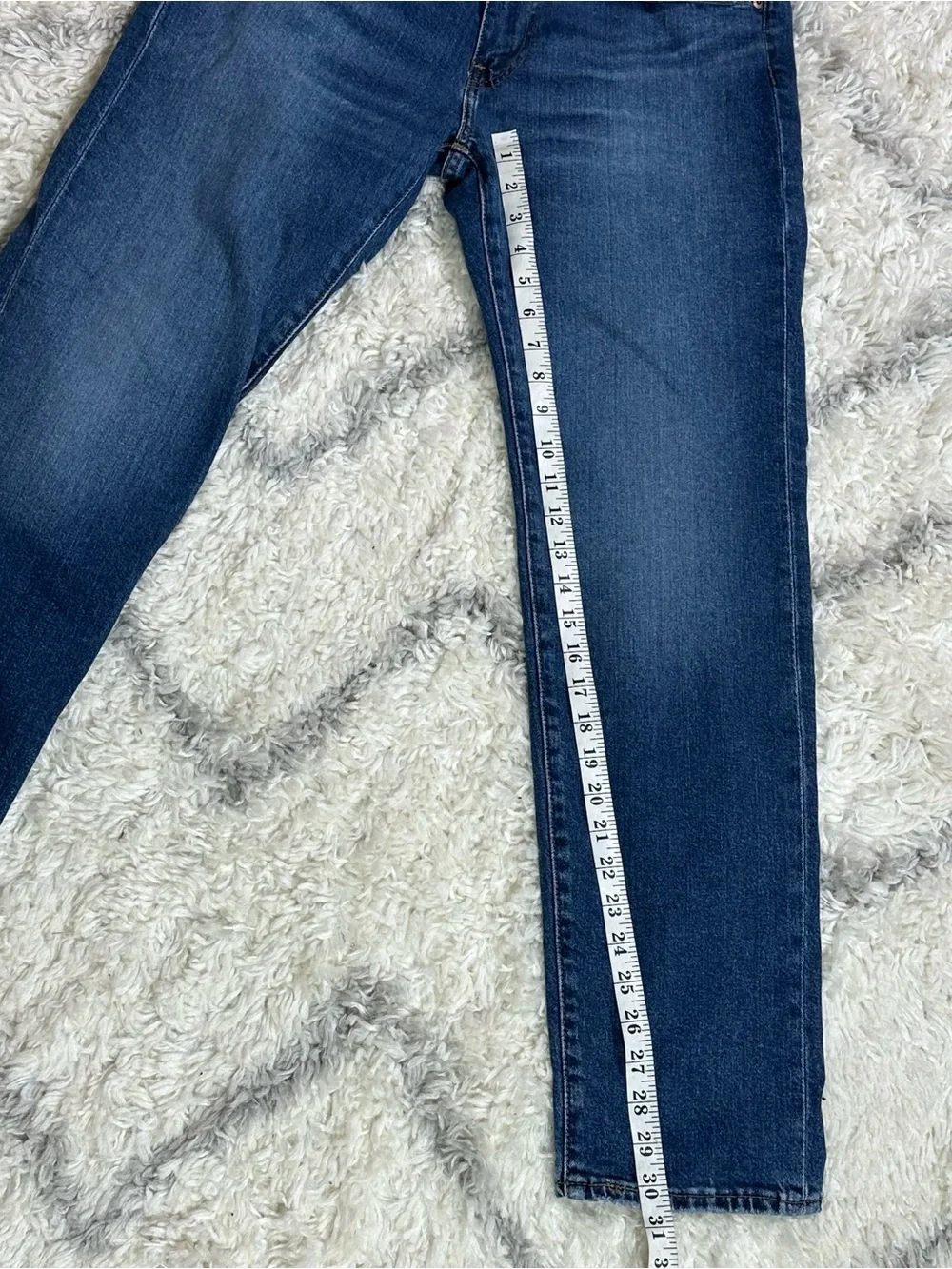 Levi's Dark Blue premium Straight Leg Jeans with Leather Patch
